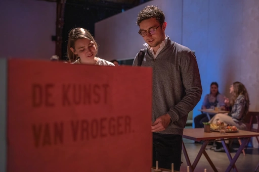 Installatie voor onderzoeksfase van De Kunst van Later (Foto: Adem Gümrükçüler)